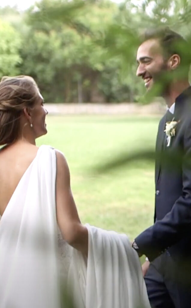 imagen de los novio en su boda